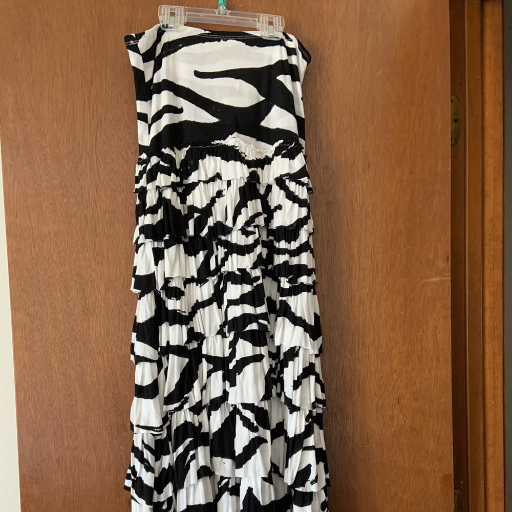 Black and white skirt